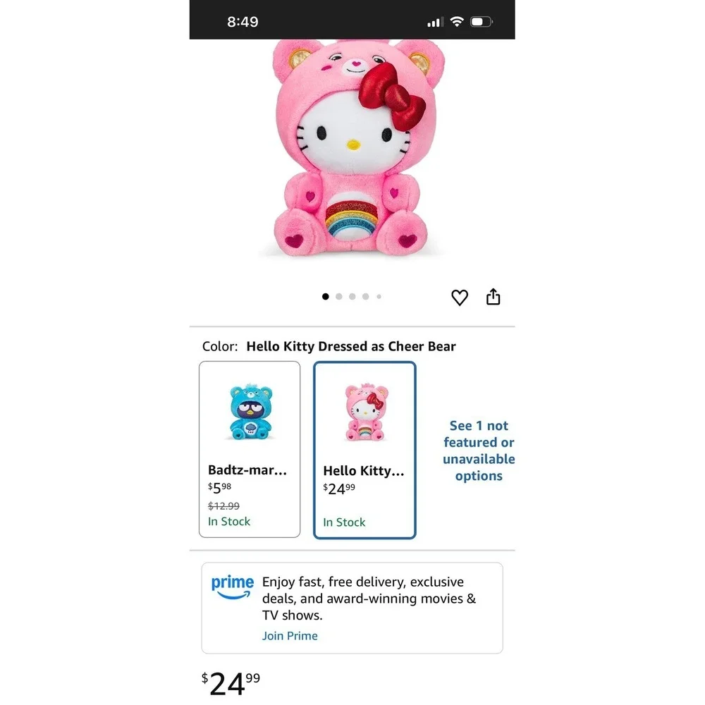 Care Bear Hello Kitty Dressed As Cheer Bear 8